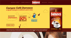 Desktop Screenshot of cafedamasco.com.br