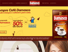 Tablet Screenshot of cafedamasco.com.br